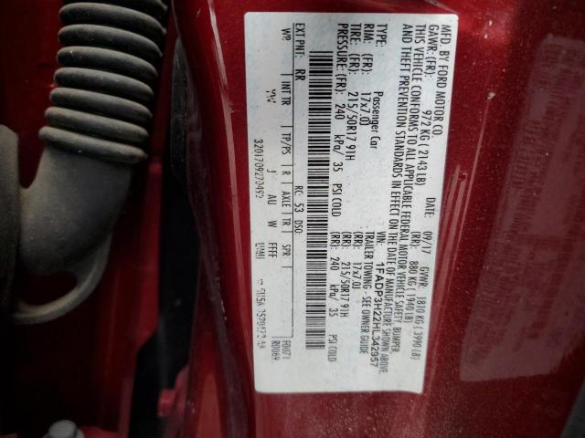 2017 FORD FOCUS SEL 1FADP3H22HL342957