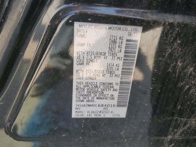 2015 NISSAN PATHFINDER 5N1AR2MN4FC684016