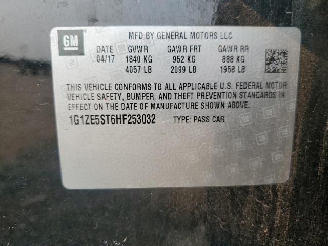 2017 CHEVROLET MALIBU LT - 1G1ZE5ST6HF253032