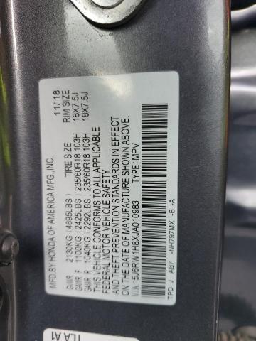 2018 HONDA CR-V EXL - 5J6RW1H8XJA010983