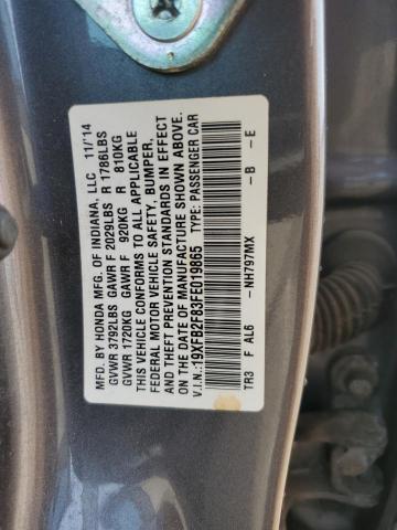 2015 HONDA CIVIC EX - 19XFB2F83FE019865