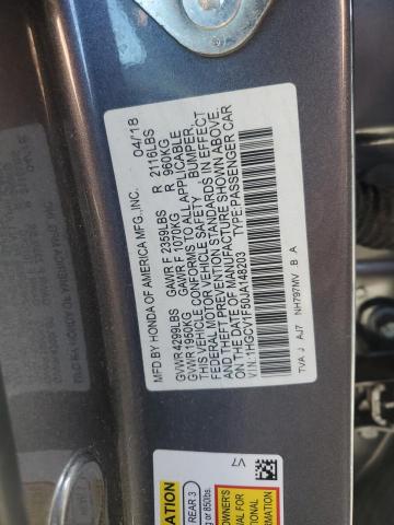 2018 HONDA ACCORD EXL 1HGCV1F50JA148203