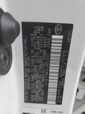 2020 TOYOTA CAMRY LE - 4T1C11AK3LU951317