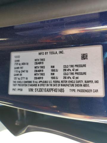 2023 TESLA MODEL 3 5YJ3E1EAXPF451485