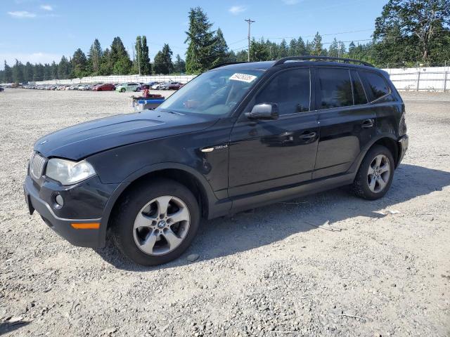 BMW X3 3.0SI 2007 black  gas WBXPC93407WF09382 photo #1