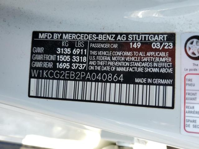 2023 MERCEDES-BENZ EQS SEDAN W1KCG2EB2PA040864