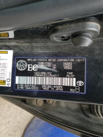 JTNKARJE3JJ564317 2018 TOYOTA COROLLA