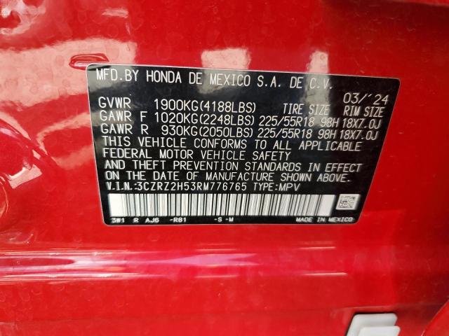 2024 HONDA HR-V SPORT 3CZRZ2H53RM776765
