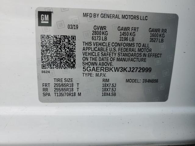 2019 BUICK ENCLAVE ES 5GAERBKW3KJ272999