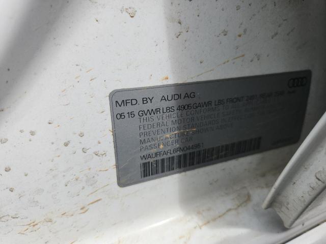 2015 AUDI A4 PREMIUM WAUFFAFL6FN044951