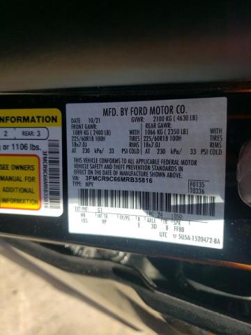 2021 FORD BRONCO SPO - 3FMCR9C66MRB35816