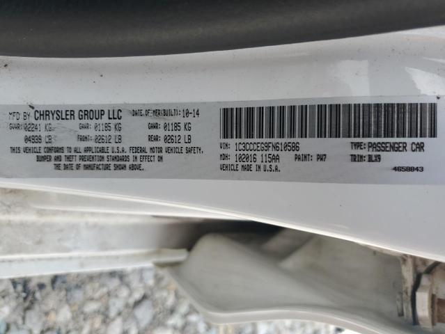 2015 CHRYSLER 200 C 1C3CCCEG9FN610586