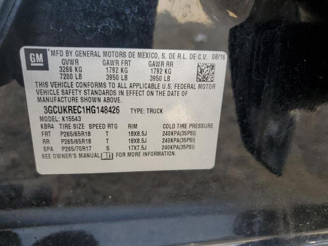 2017 CHEVROLET SILVERADO - 3GCUKREC1HG148426