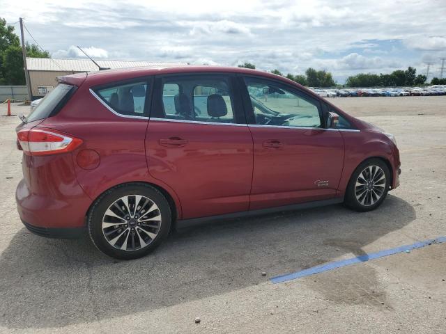 FORD C-MAX TITA 2017 red  hybrid engine 1FADP5FU9HL101428 photo #4