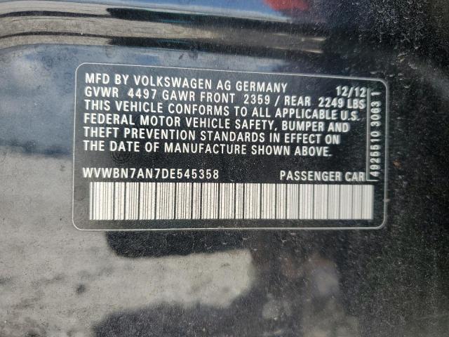 2013 VOLKSWAGEN CC SPORT - WVWBN7AN7DE545358