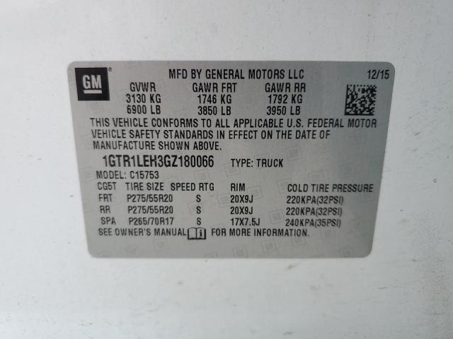 2016 GMC SIERRA C15 1GTR1LEH3GZ180066