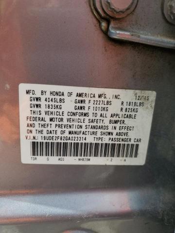 2016 ACURA ILX PREMIU - 19UDE2F82GA023314