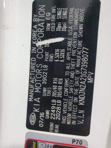 2016 KIA SOUL - KNDJN2A21G7398077