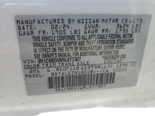 2024 NISSAN VERSA S 3N1CN8DV6RL877307