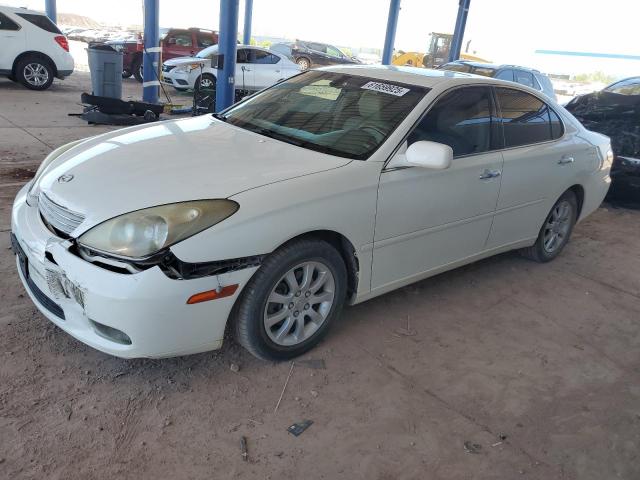 LEXUS ES 300 2002 white sedan 4d gas JTHBF30G225034693 photo #1