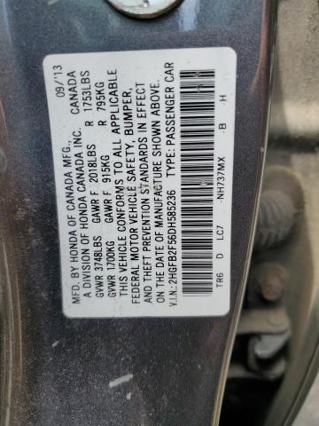 2013 HONDA CIVIC LX - 2HGFB2F56DH585236