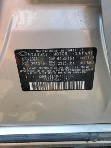 2024 HYUNDAI SONATA SEL KMHL14JA4RA399992