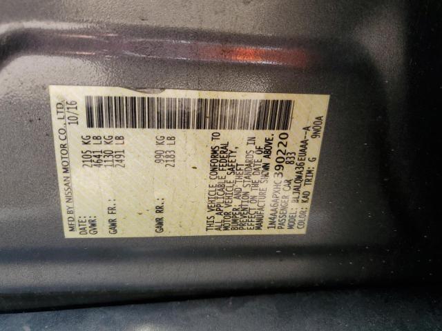 2017 NISSAN MAXIMA 3.5S 1N4AA6APXHC390220