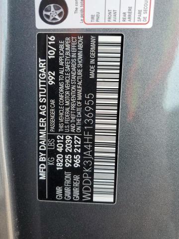 2017 MERCEDES-BENZ SLC 300 WDDPK3JA4HF136955