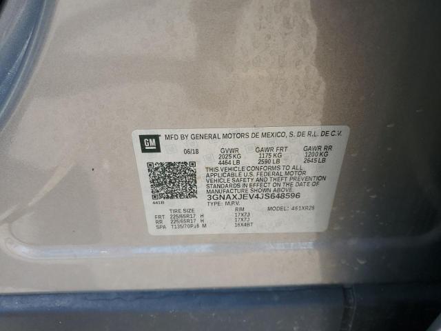 2018 CHEVROLET EQUINOX LT - 3GNAXJEV4JS648596