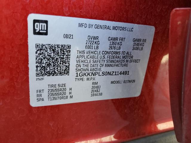 2022 GMC ACADIA DEN 1GKKNPLS0NZ114491