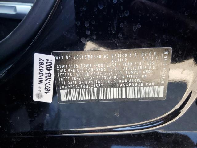 2017 VOLKSWAGEN JETTA S - 3VW2B7AJ9HM324587