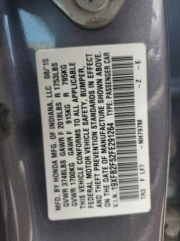 2015 HONDA CIVIC LX - 19XFB2F52FE291264