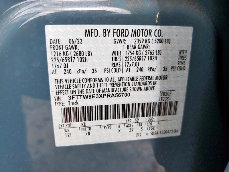 2023 FORD MAVERICK X - 3FTTW8E3XPRA56700