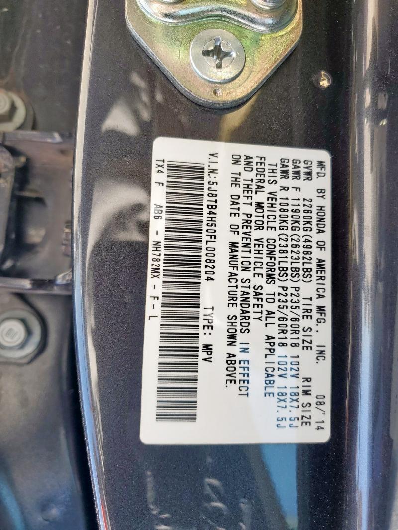 2015 ACURA RDX TECHNO 5J8TB4H50FL008204