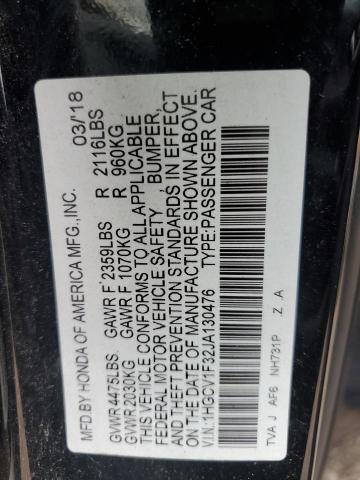 2018 HONDA ACCORD SPO - 1HGCV1F32JA130476