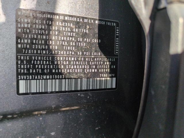 2021 VOLKSWAGEN TIGUAN SE 3VV3B7AX2MM019083