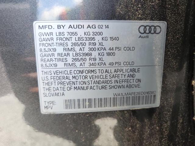 wa1lmafe2ed016382 - 2014 Audi q7 premium plus - #62724155