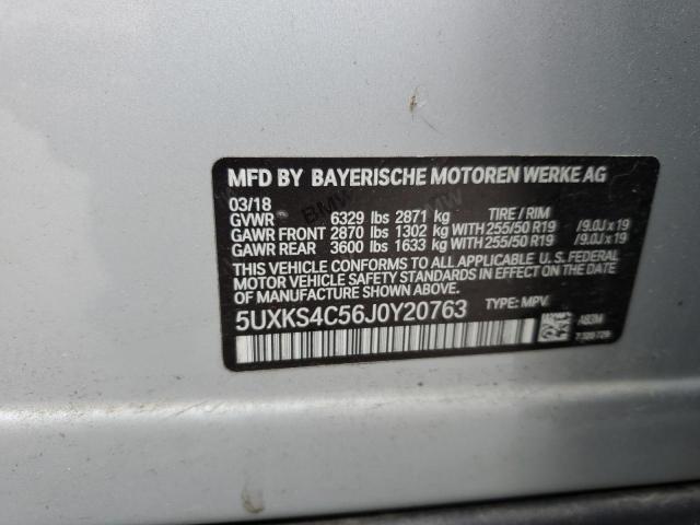 2018 BMW X5 XDRIVE3 - 5UXKS4C56J0Y20763