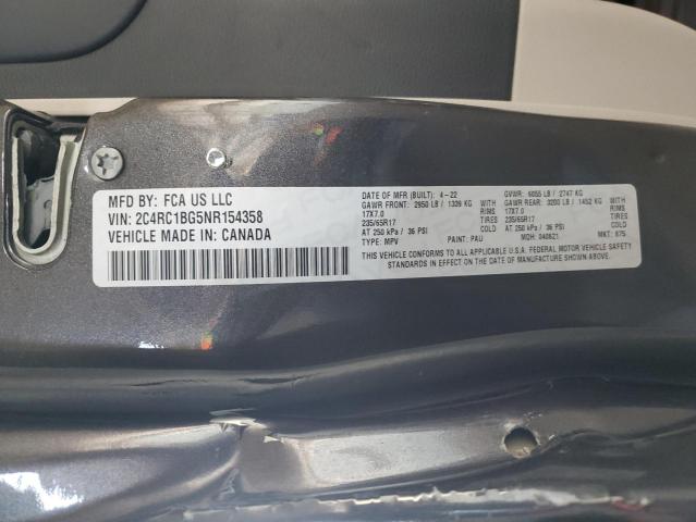 2022 CHRYSLER PACIFICA T 2C4RC1BG5NR154358