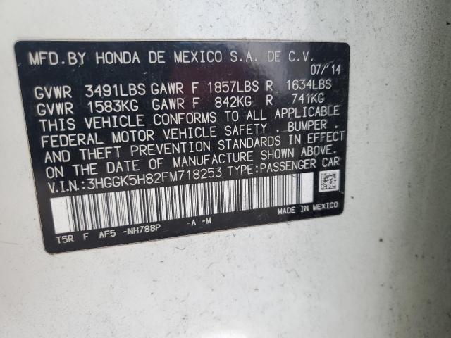 2015 HONDA FIT EX 3HGGK5H82FM718253