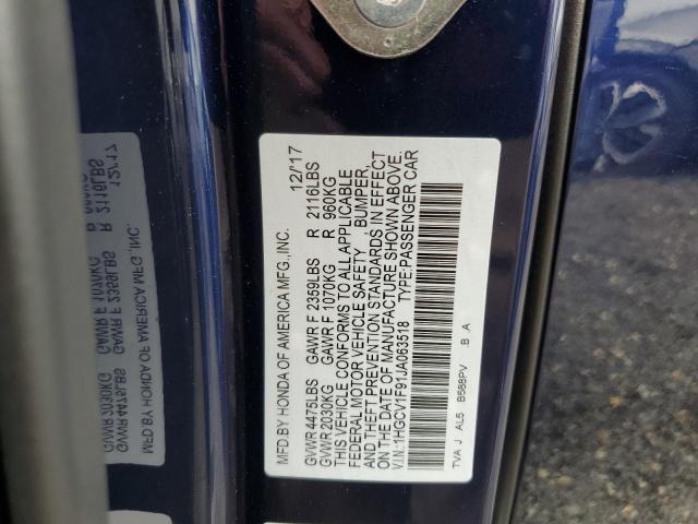 2018 HONDA ACCORD TOU - 1HGCV1F91JA063518