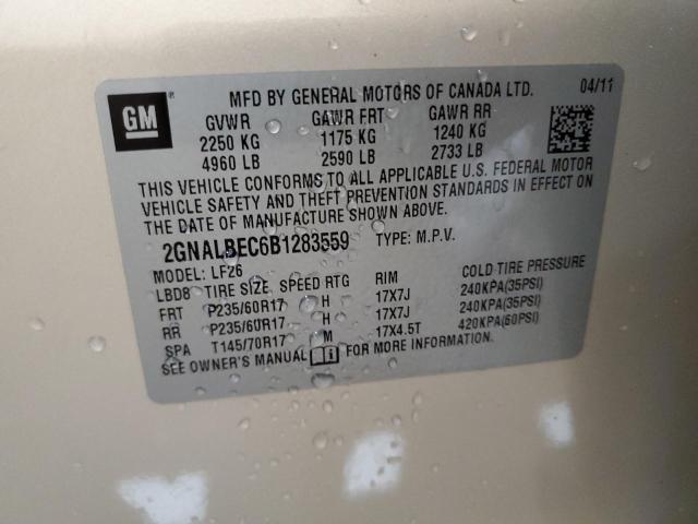 2011 CHEVROLET EQUINOX LS - 2GNALBEC6B1283559