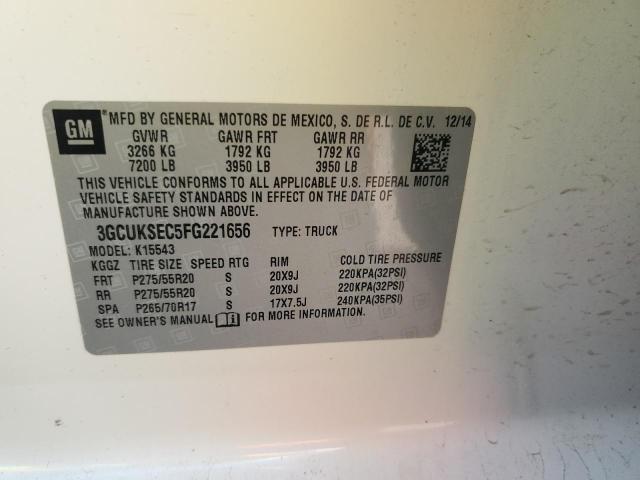 2015 CHEVROLET SILVERADO K1500 LTZ 3GCUKSEC5FG221656