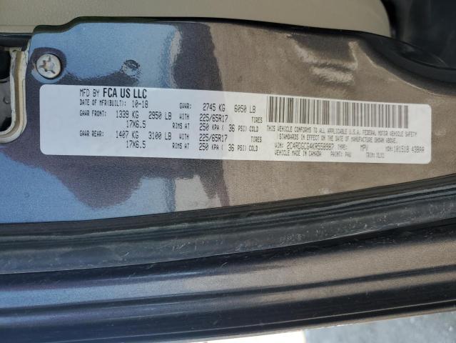2019 DODGE GRAND CARA - 2C4RDGCG4KR558987