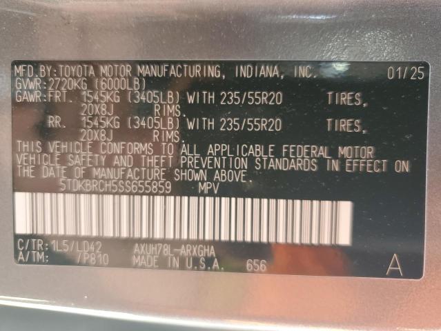 2025 TOYOTA HIGHLANDER - 5TDKBRCH5SS655859