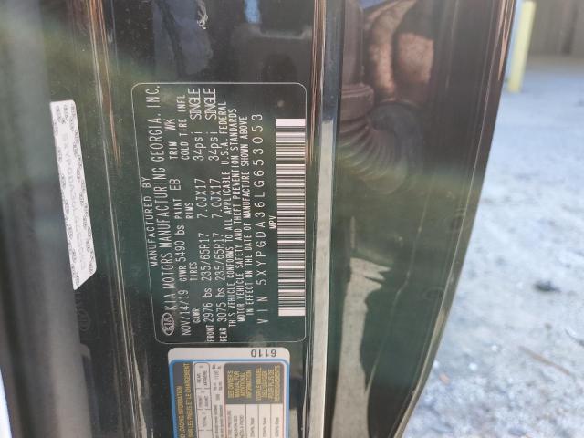 2020 KIA SORENTO L 5XYPGDA36LG653053