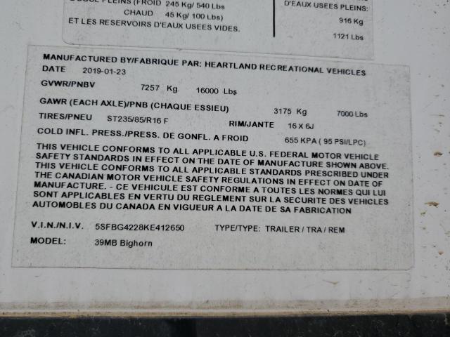 2019 HEARTLAND GATEWAY #3281494998