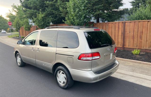 TOYOTA SIENNA LE 2002 brown sports v gas 4T3ZF13CX2U488132 photo #4