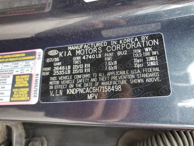 2017 KIA SPORTAGE E - KNDPNCAC6H7158498