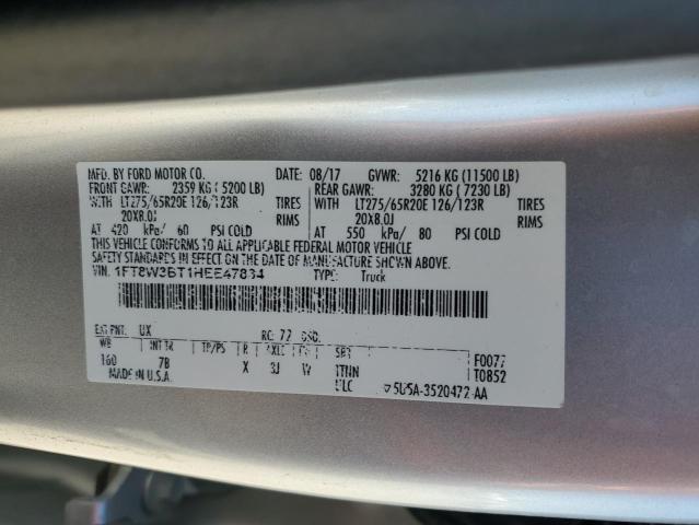 2017 FORD F350 SUPER - 1FT8W3BT1HEE47834